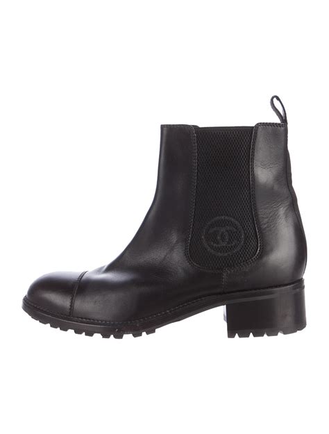 chanel black chelsea boot|Chanel boots online.